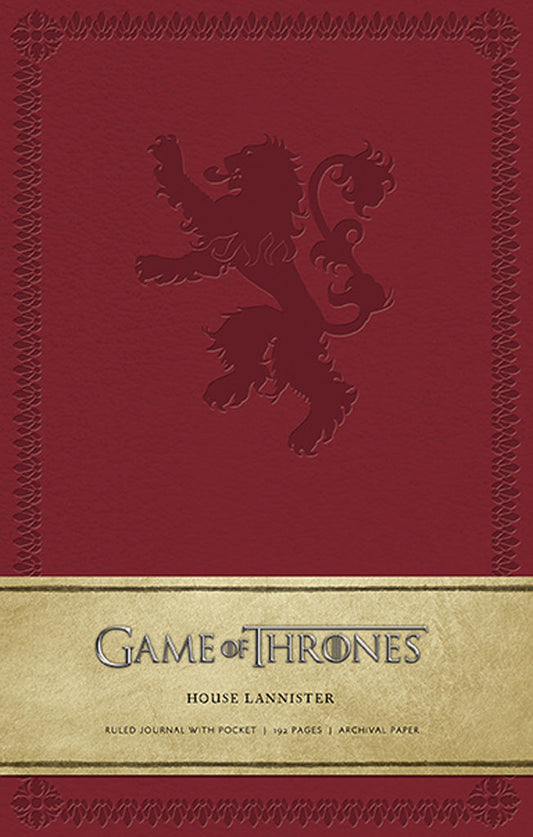 Game of Thrones: House Lannister Hardcover Ruled Journal (Large) Hardcover Book