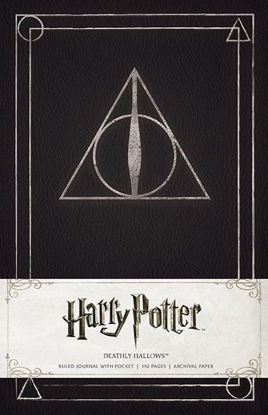 Harry Potter Deathly Hallows Hardcover Ruled Journal Hardcover Book