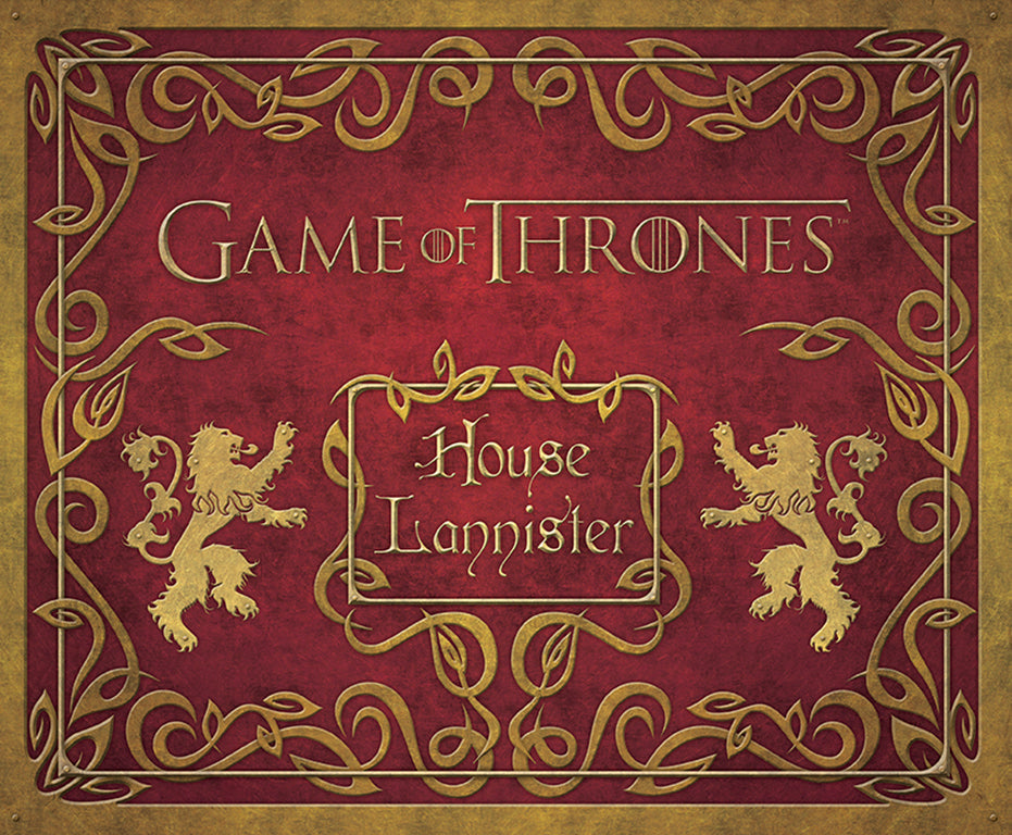 Game of Thrones: House Lannister Deluxe Stationery Set Hardcover Book