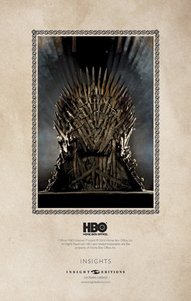 Game of Thrones: Iron Throne Hardcover Ruled Journal Hardcover Book