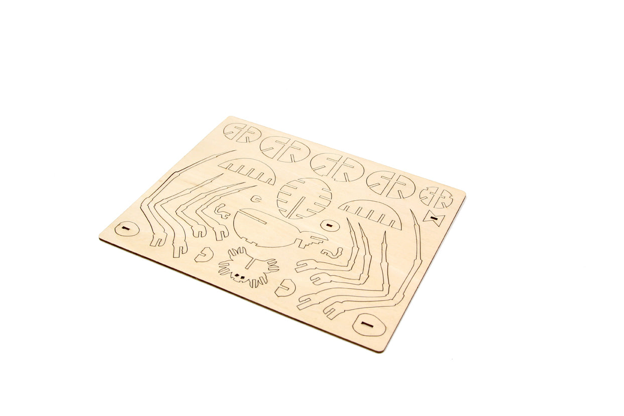 IncrediBuilds: Spider 3D Wood Model
