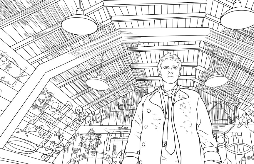 Supernatural: The Official Coloring Book Softcover Book