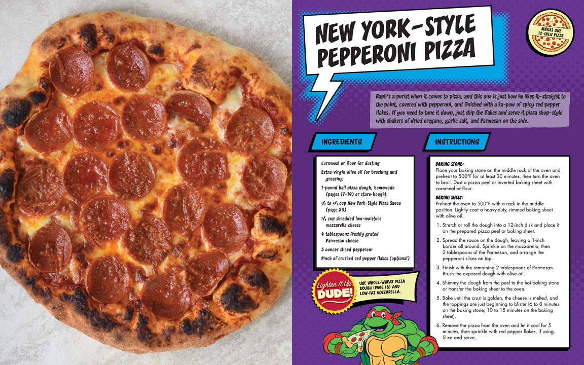 The Teenage Mutant Ninja Turtles Pizza CookHardcover Book