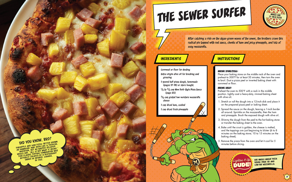 The Teenage Mutant Ninja Turtles Pizza CookHardcover Book