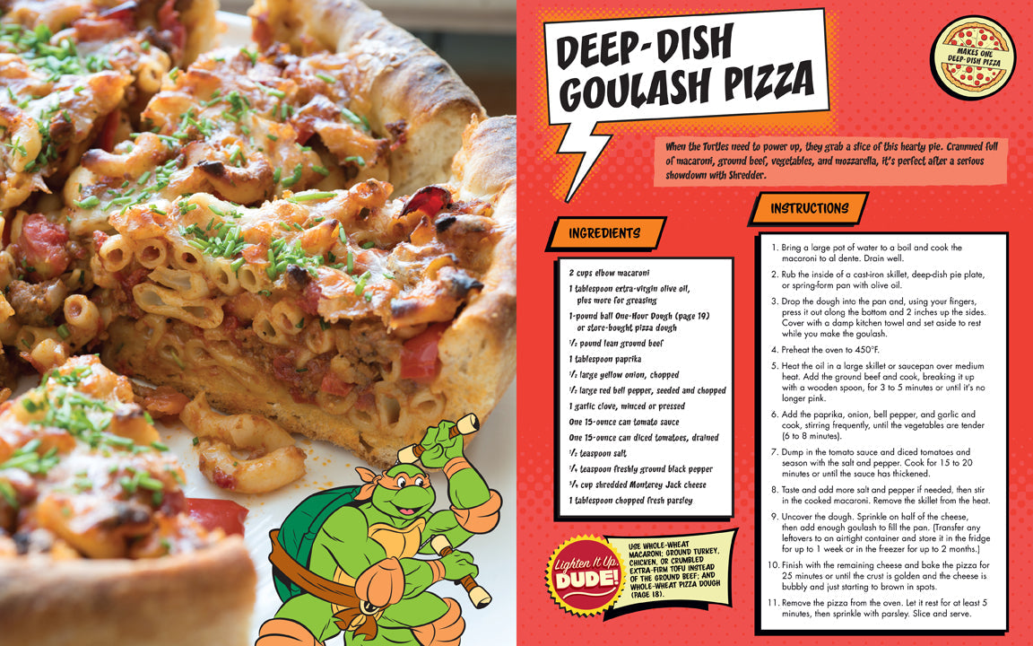 The Teenage Mutant Ninja Turtles Pizza CookHardcover Book