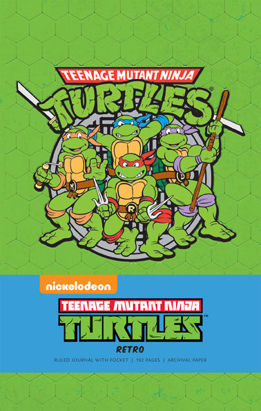 Teenage Mutant Ninja Turtles Retro Hardcover Ruled Journal Hardcover Book
