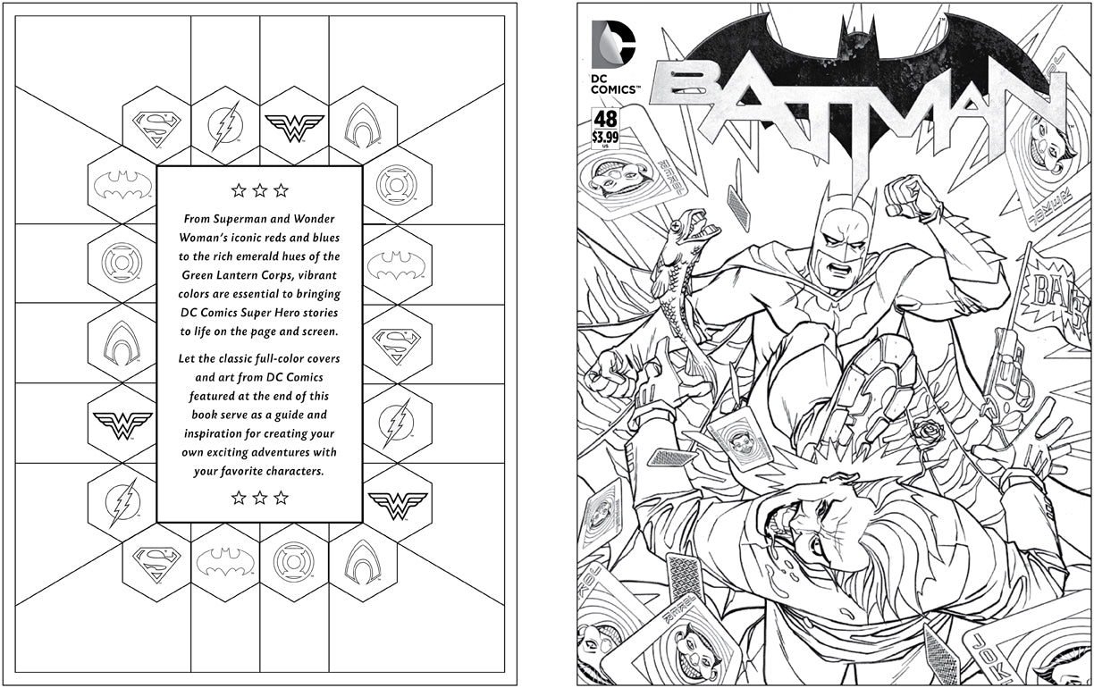 DC Comics Coloring Book Softcover Book