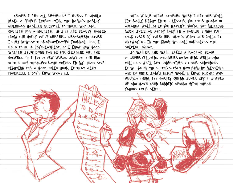 Harley Quinn Hardcover Ruled Journal Hardcover Book