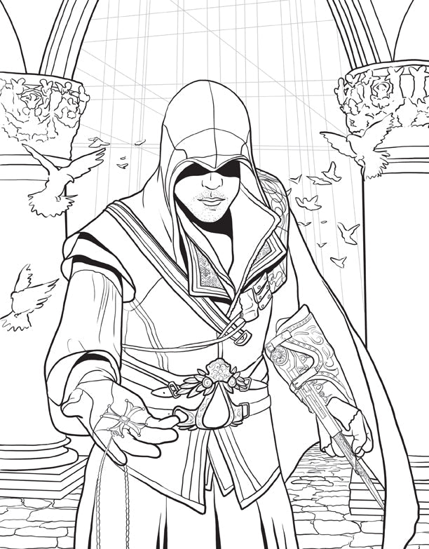 Assassin's Creed: The Official Coloring Book Softcover Book