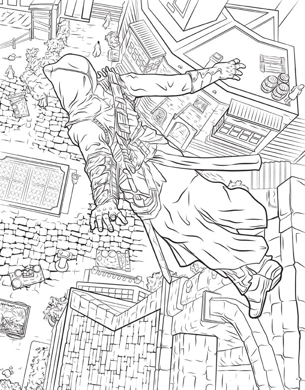 Assassin's Creed: The Official Coloring Book Softcover Book