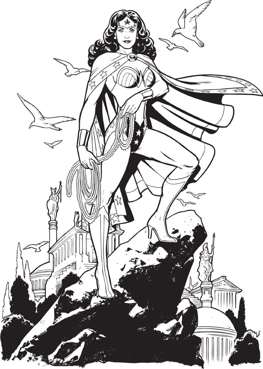 DC Comics: Wonder Woman Coloring Book Softcover Book