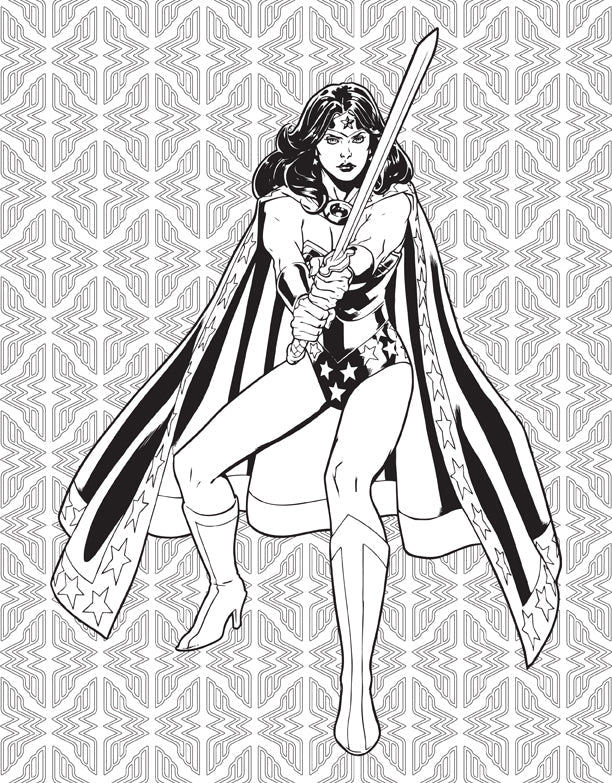 DC Comics: Wonder Woman Coloring Book Softcover Book