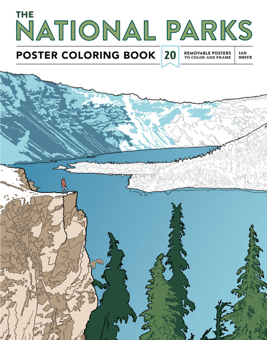 The National Parks Poster Coloring Book Softcover Book