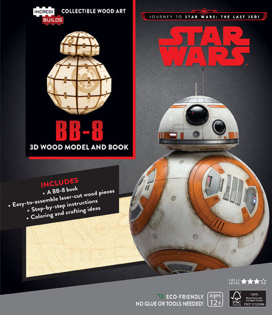 IncrediBuilds: Journey to Star Wars: The Last Jedi: BB-8 3D Wood Model and Book Softcover Book
