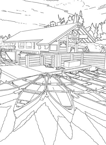 The National Parks Postcard Coloring Book Softcover Book