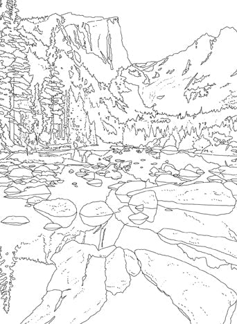 The National Parks Postcard Coloring Book Softcover Book