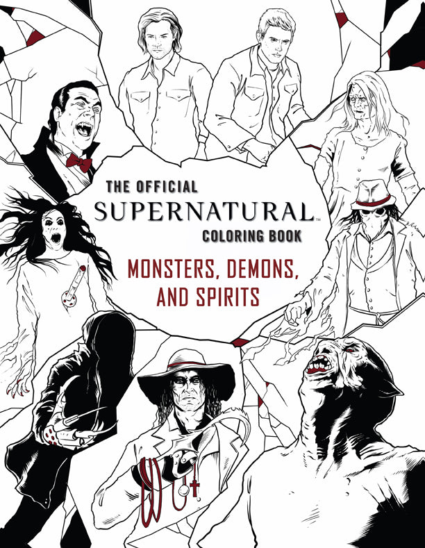 The Official Supernatural Coloring Book Softcover Book