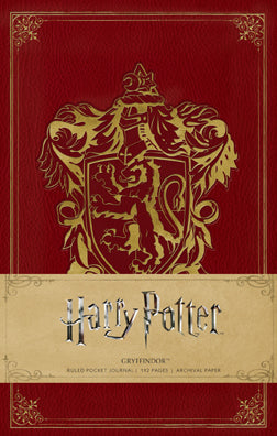 Harry Potter: Gryffindor Ruled Pocket Journal Hardcover Book