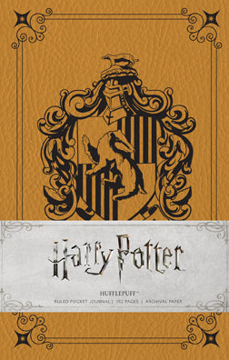 Harry Potter: Hufflepuff Ruled Pocket Journal Hardcover Book