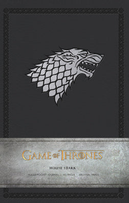 Game of Thrones: House Stark Ruled Pocket Journal Hardcover Book