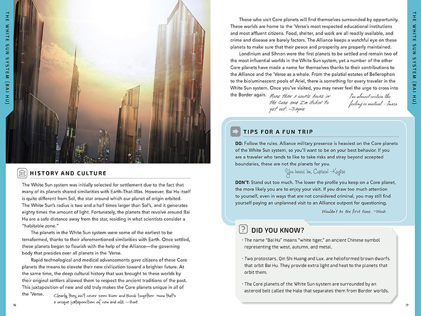 Hidden Universe Travel Guides: Firefly Softcover Book