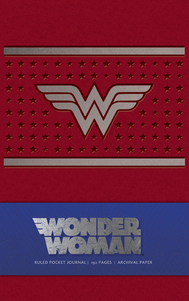 Wonder Woman Ruled Pocket Journal Hardcover Book