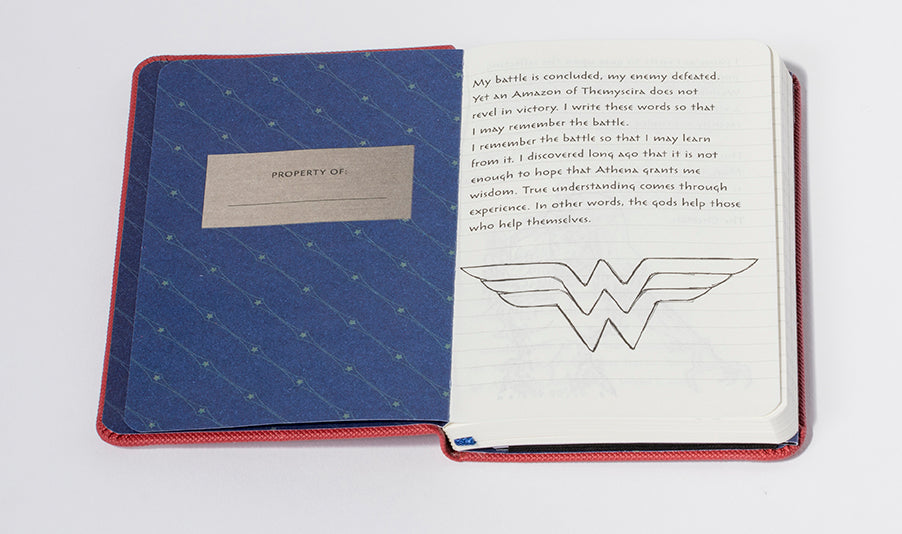 Wonder Woman Ruled Pocket Journal Hardcover Book