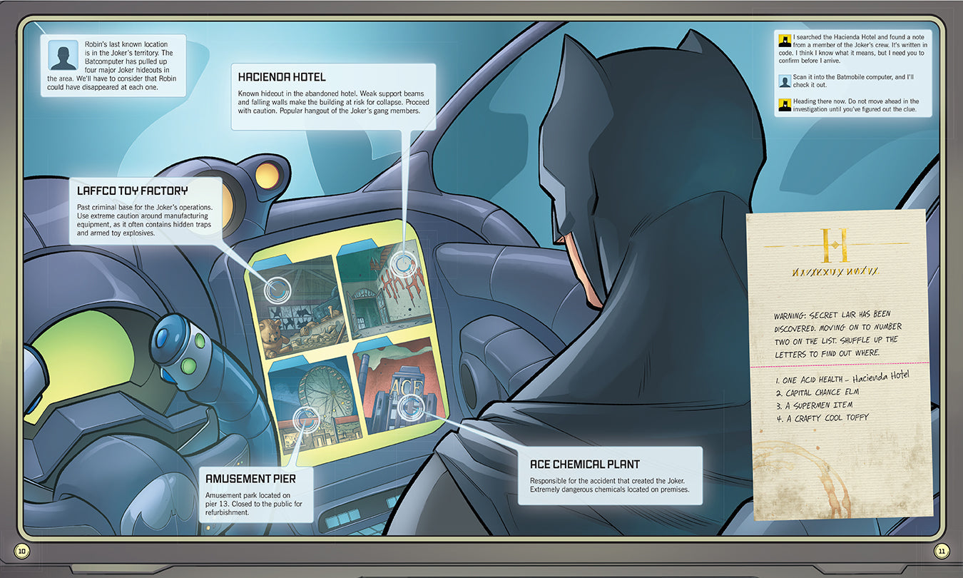 DC Comics: Batman: Crack the Case Hardcover Book