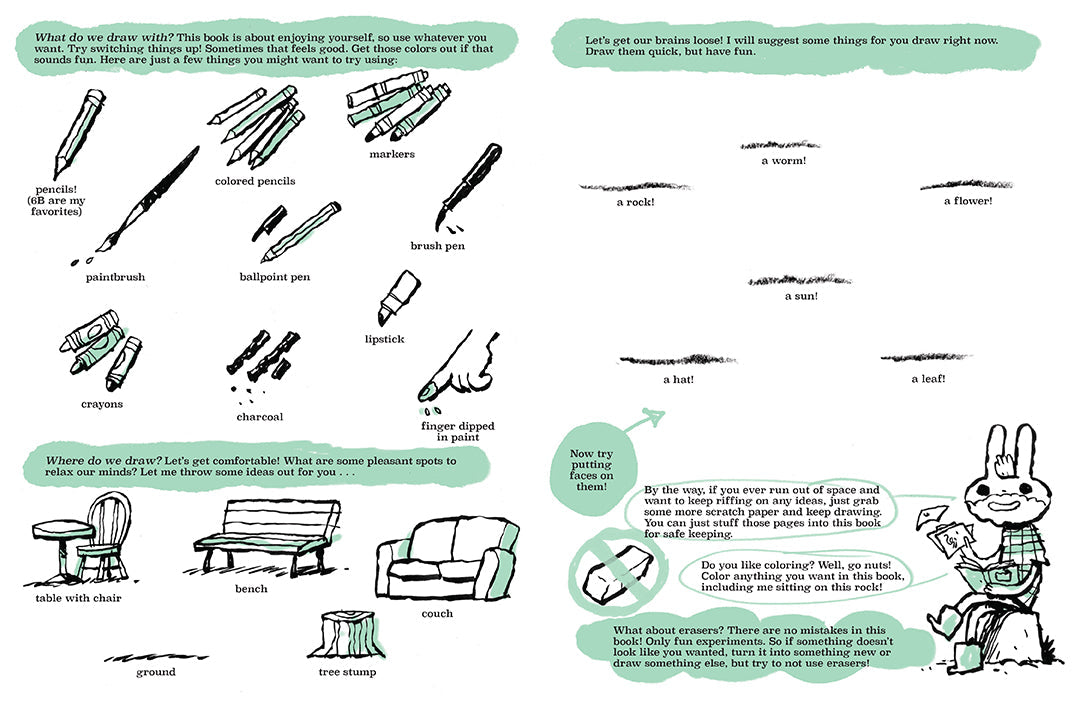 Adventures in Drawing Softcover Book