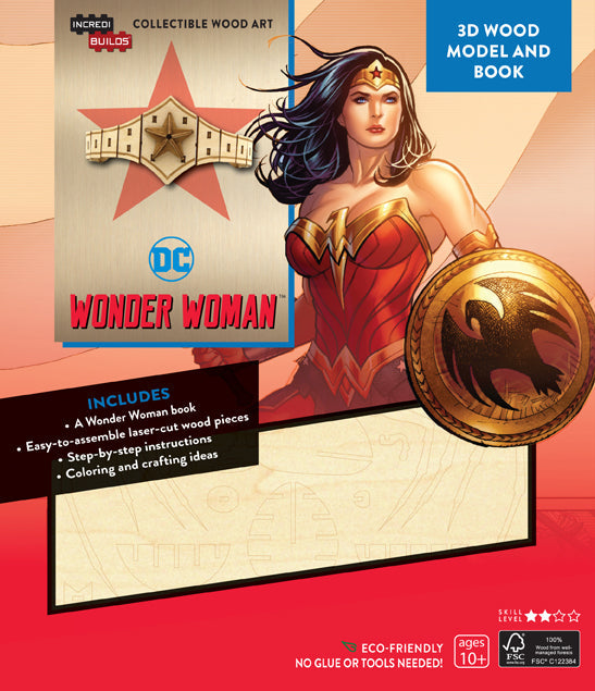 IncrediBuilds: DC Comics: Wonder Woman 3D Wood Model and Book Softcover Book