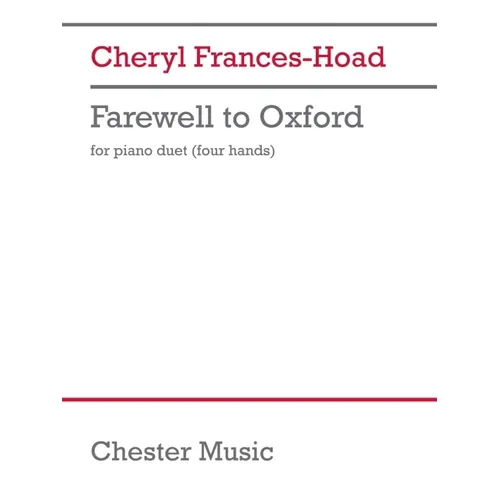 Frances-Hoad: Farewell to Oxford for Piano Duet (4 Hands)