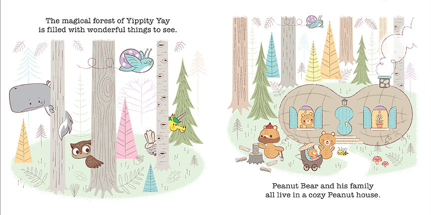 Peanut Bear: What's in the Forest? Hardcover Book