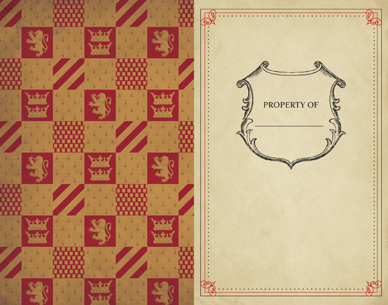 Harry Potter: Gryffindor Ruled Notebook Softcover Book