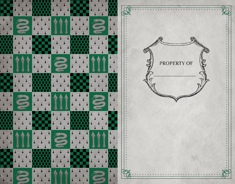 Harry Potter: Slytherin Ruled Notebook Softcover Book