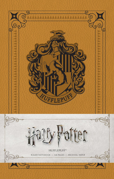 Harry Potter: Hufflepuff Ruled Notebook Softcover Book
