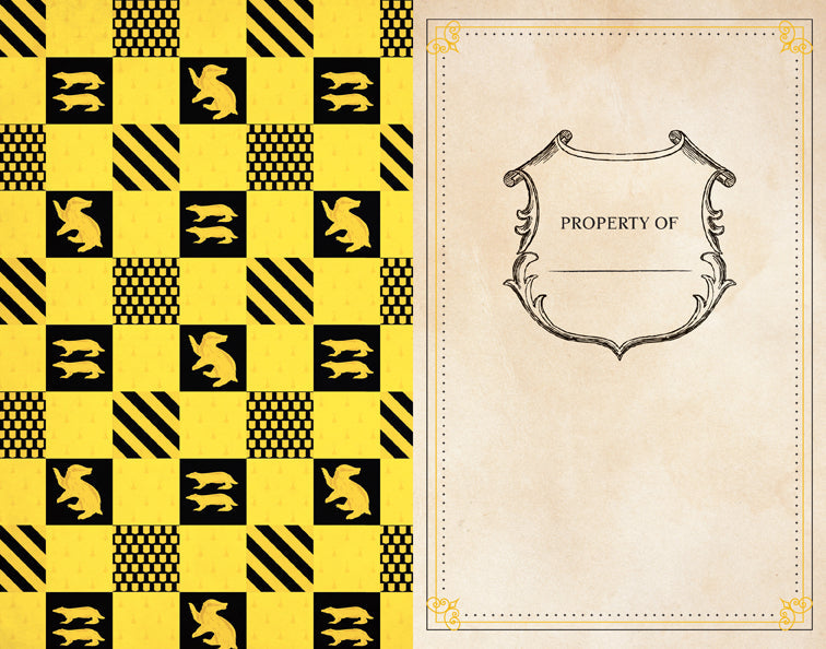 Harry Potter: Hufflepuff Ruled Notebook Softcover Book