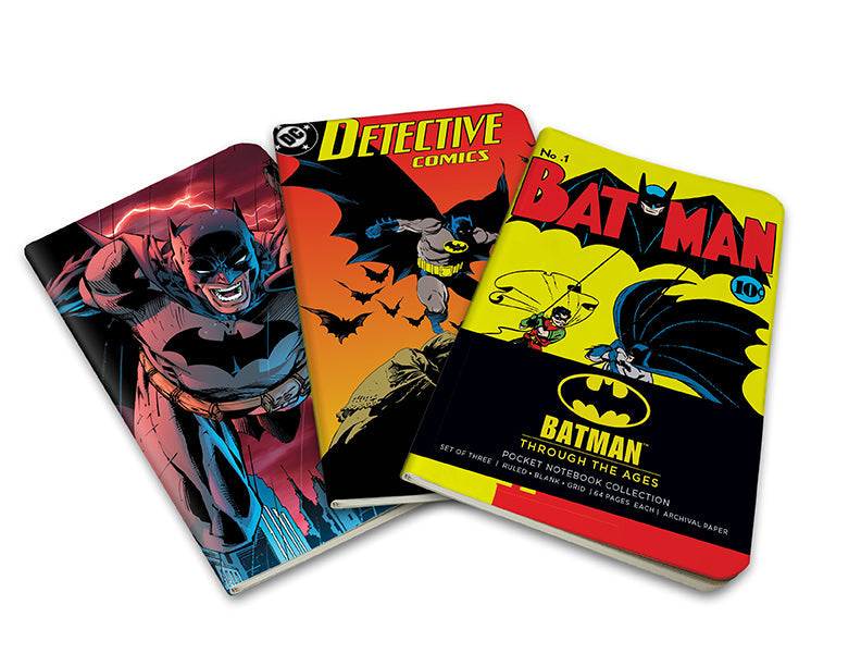 DC Comics: Batman Through the Ages Pocket Notebook Collection (Set of 3) Softcover Book