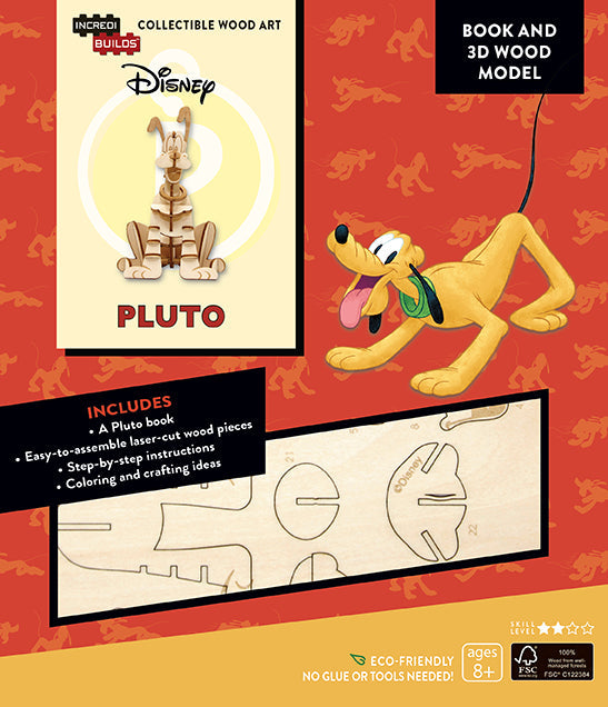 IncrediBuilds: Disney: Pluto Book and 3D Wood Model Softcover Book