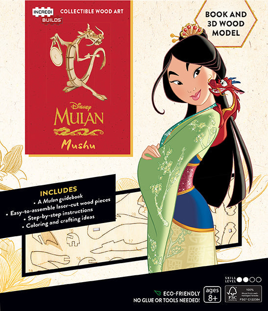 IncrediBuilds: Disney's Mulan: Mushu Book and 3D Wood Model Softcover Book