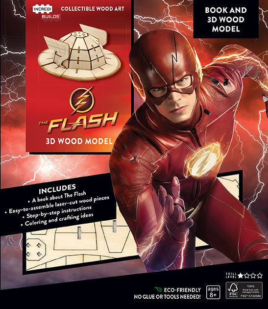 IncrediBuilds: The Flash Book and 3D Wood Model Hardcover Book