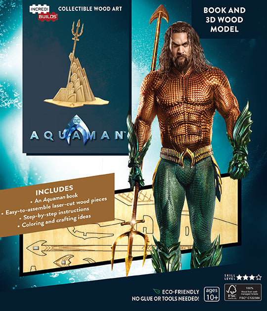 IncrediBuilds: DC Comics: Aquaman Book and 3D Wood Model Softcover Book