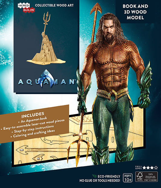 IncrediBuilds: DC Comics: Aquaman Book and 3D Wood Model Softcover Book