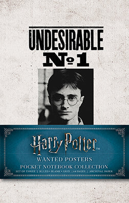Harry Potter: Wanted Posters Pocket Notebook Collection (Set of 3) Softcover Book