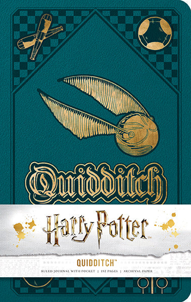 Harry Potter: Quidditch Hardcover Ruled Journal Hardcover Book