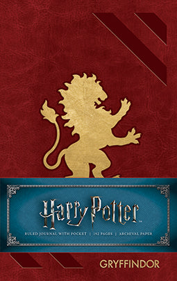 Harry Potter: Gryffindor Ruled Pocket Journal Hardcover Book