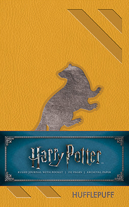 Harry Potter: Hufflepuff Ruled Pocket Journal Hardcover Book