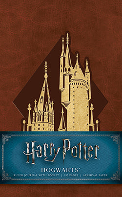 Harry Potter: Hogwarts Ruled Pocket Journal Hardcover Book