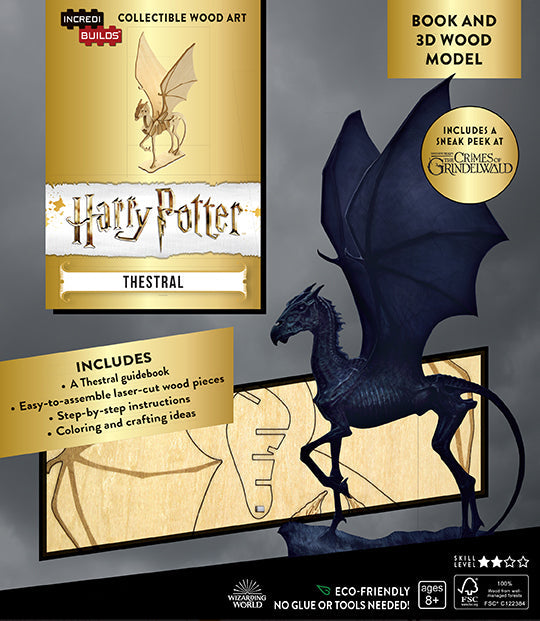 IncrediBuilds: Harry Potter: Thestral 3D Wood Model and Book Softcover Book