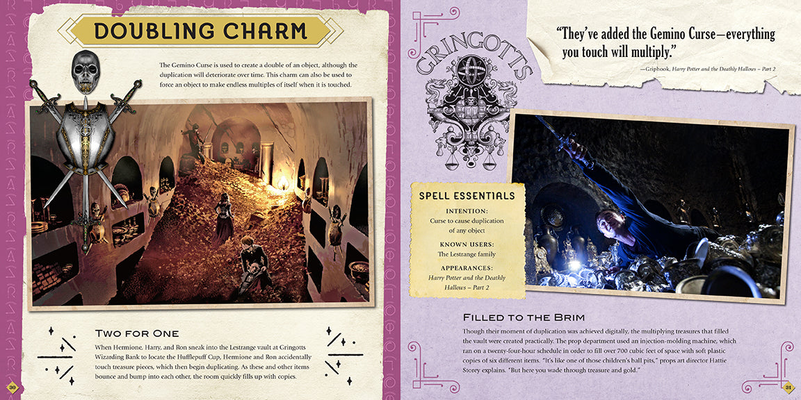 Harry Potter: Spells and Charms: A Movie ScrapHardcover Book