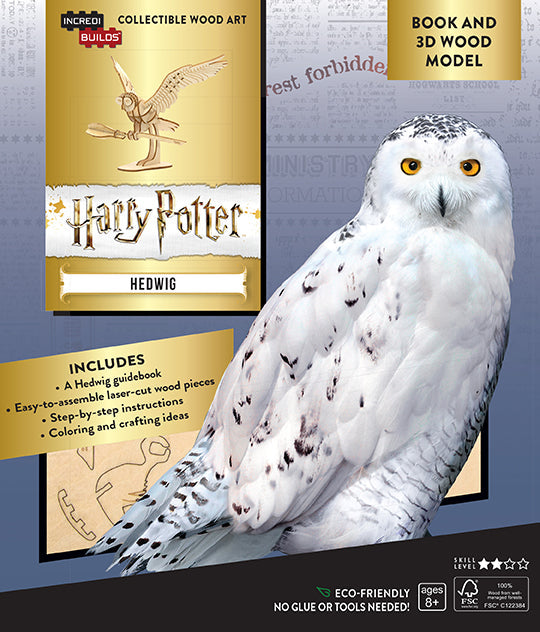 IncrediBuilds: Harry Potter: Hedwig Book and 3D Wood Model Softcover Book